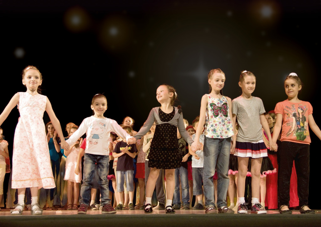 kids on stage